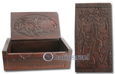 Wooden Box, Hand Carved From Sono Wood