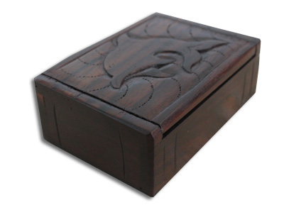 Wooden Box, Hand Carved From Sono Wood