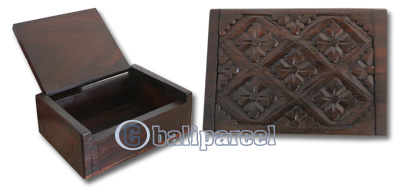 Wooden Box, Hand Carved From Sono Wood