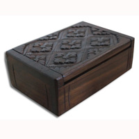 Wooden Box, Hand Carved From Sono Wood