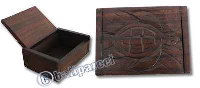 Wooden Box, Hand Carved From Sono Wood