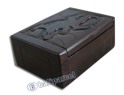 Wooden Box, Hand Carved From Sono Wood
