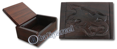 Wooden Box, Hand Carved From Sono Wood