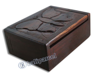Wooden Box, Hand Carved From Sono Wood
