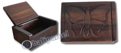 Wooden Box, Hand Carved From Sono Wood