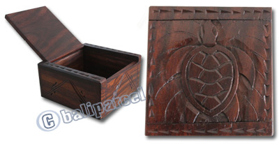Wooden Box, Hand Carved From Sono Wood
