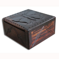 Wooden Box, Hand Carved From Sono Wood