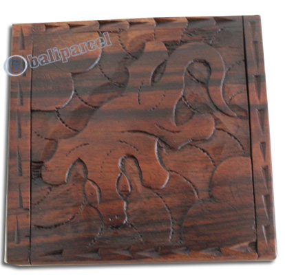Wooden Box, Hand Carved From Sono Wood