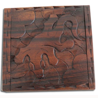 Wooden Box, Hand Carved From Sono Wood