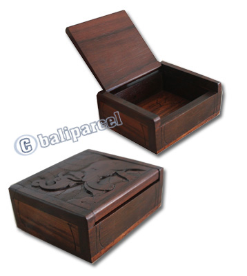 Wooden Box, Hand Carved From Sono Wood