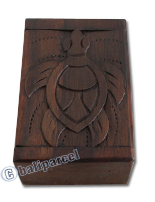 Wooden Box, Hand Carved From Sono Wood