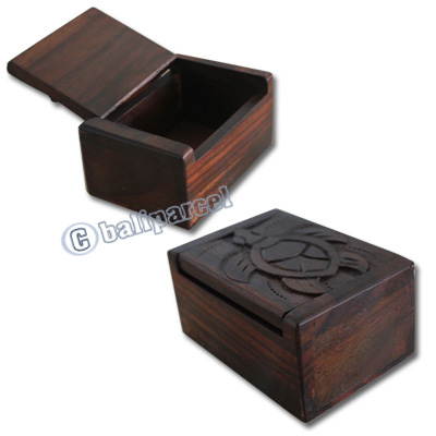 Wooden Box, Hand Carved From Sono Wood