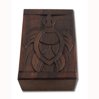 Wooden Box, Hand Carved From Sono Wood
