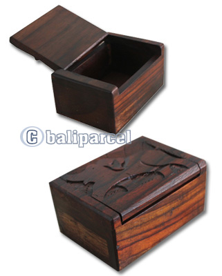 Wooden Box, Hand Carved From Sono Wood