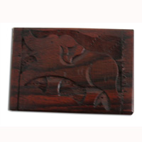 Wooden Box, Hand Carved From Sono Wood