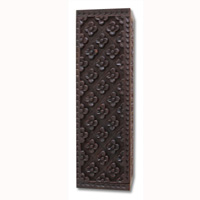 Wooden Box, Hand Carved From Resin, With Bali Flower Carving