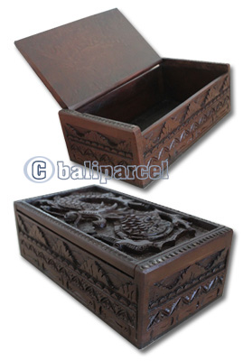 Wooden Box, Hand Carved From Resin