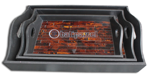 Trays Set Of 3, Handmade From Mosaic Glass