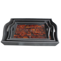 Trays Set Of 3, Handmade From Mosaic Glass