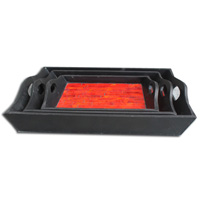 Trays Set Of 3, Handmade From Mosaic Glass