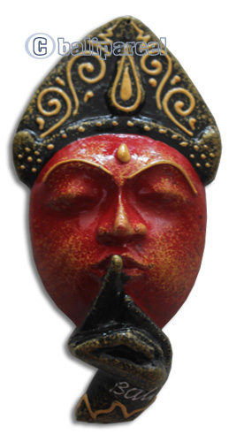 Wooden Buddha Magnet With Handpainted, Hand Carved From Albesia Wood