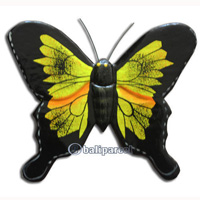 Wooden Batterfly Magnet With Handpainted, Hand Carved From Albesia Wood