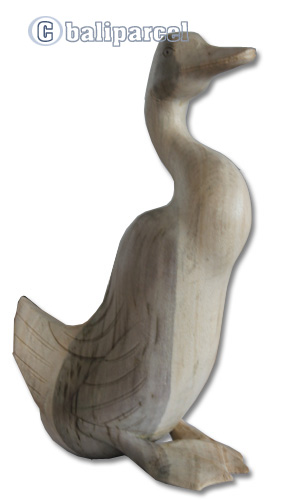 Wooden Duck, Hand Carved From Waru Wood