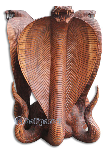 Wooden Cobra Table, Handcrafted From Suar Wood, Included Glass 8ml