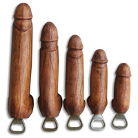Bottle Opener Brown, Handcrafted From Jempinis Wood