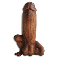 Wooden Abstract Brown, Handcrafted From Jempinis Wood