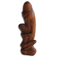 Wooden Abstract Brown, Handcrafted From Jempinis Wood