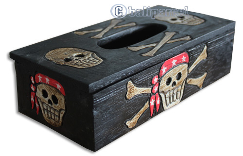 Tissue Holder, Handmade From Albesia Wood