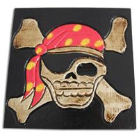 Box Skull, Handmade From Albesia Wood