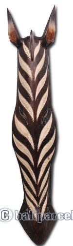 Wooden Mask, Hand Carved From Albesia Wood