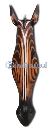Wooden Mask, Hand Carved From Albesia Wood