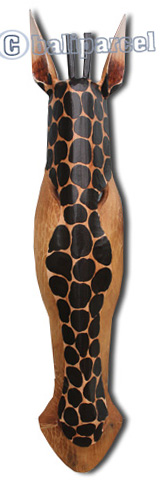 Wooden Mask, Hand Carved From Albesia Wood