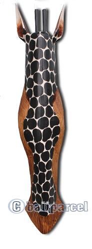 Wooden Mask, Hand Carved From Albesia Wood