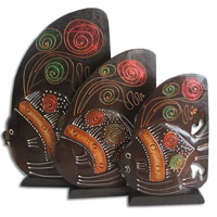 Wooden Tropical Fish, Handcarved From Albesia Wood