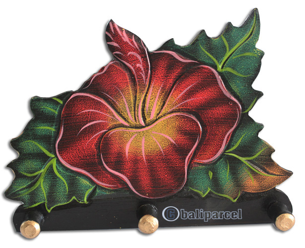 Handpainted Hanger From Albesia Wood