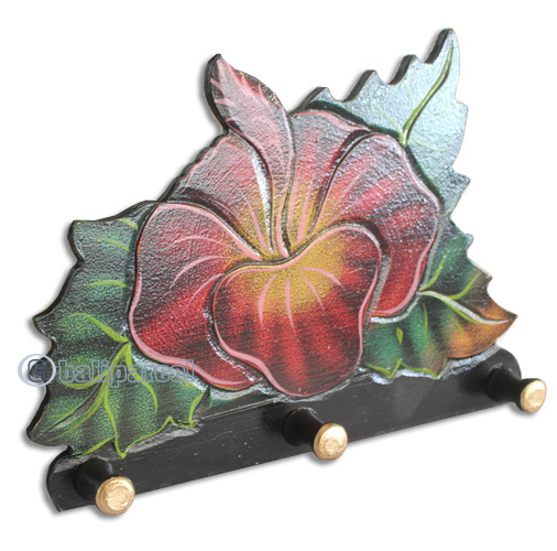 Handpainted Hanger From Albesia Wood