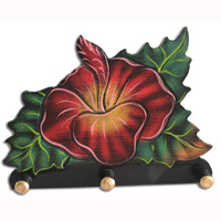 Handpainted Hanger From Albesia Wood