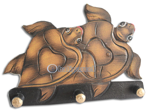 Handpainted Hanger From Albesia Wood