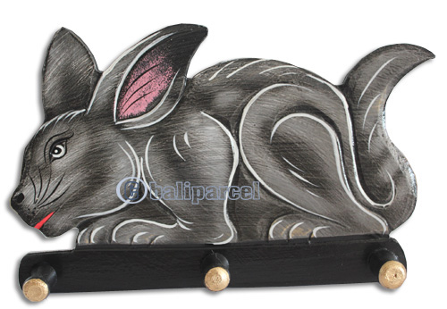Handpainted Hanger From Albesia Wood