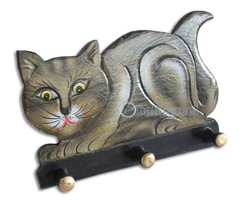 Handpainted Hanger From Albesia Wood