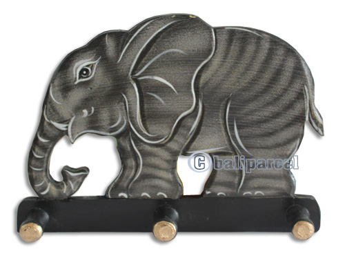 Handpainted Hanger From Albesia Wood