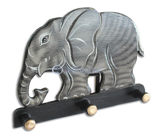 Handpainted Hanger From Albesia Wood