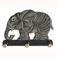 Handpainted Hanger From Albesia Wood