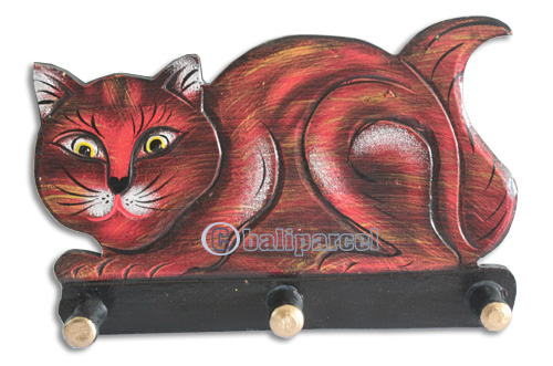 Handpainted Hanger From Albesia Wood
