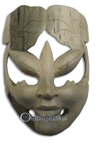 Wooden Mask Carving, Hand Carved From Waru Wood