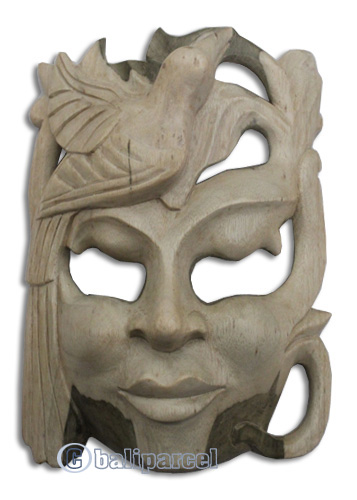 Wooden Mask Carving, Hand Carved From Waru Wood